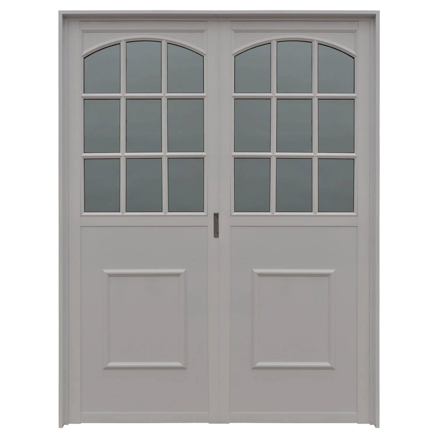 PUERTA ALUMINIO 36MM REFORZADA ½ VIDRIO REPARTIDO (501) - LÍNEA HERRERO - Imagen 3